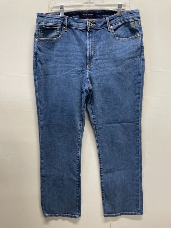 Tommy Hilfiger Denim - Tommy Hilfiger Women's Jeans - Tribeca Straight - Size 14 Medium Wash Hi-Rise
